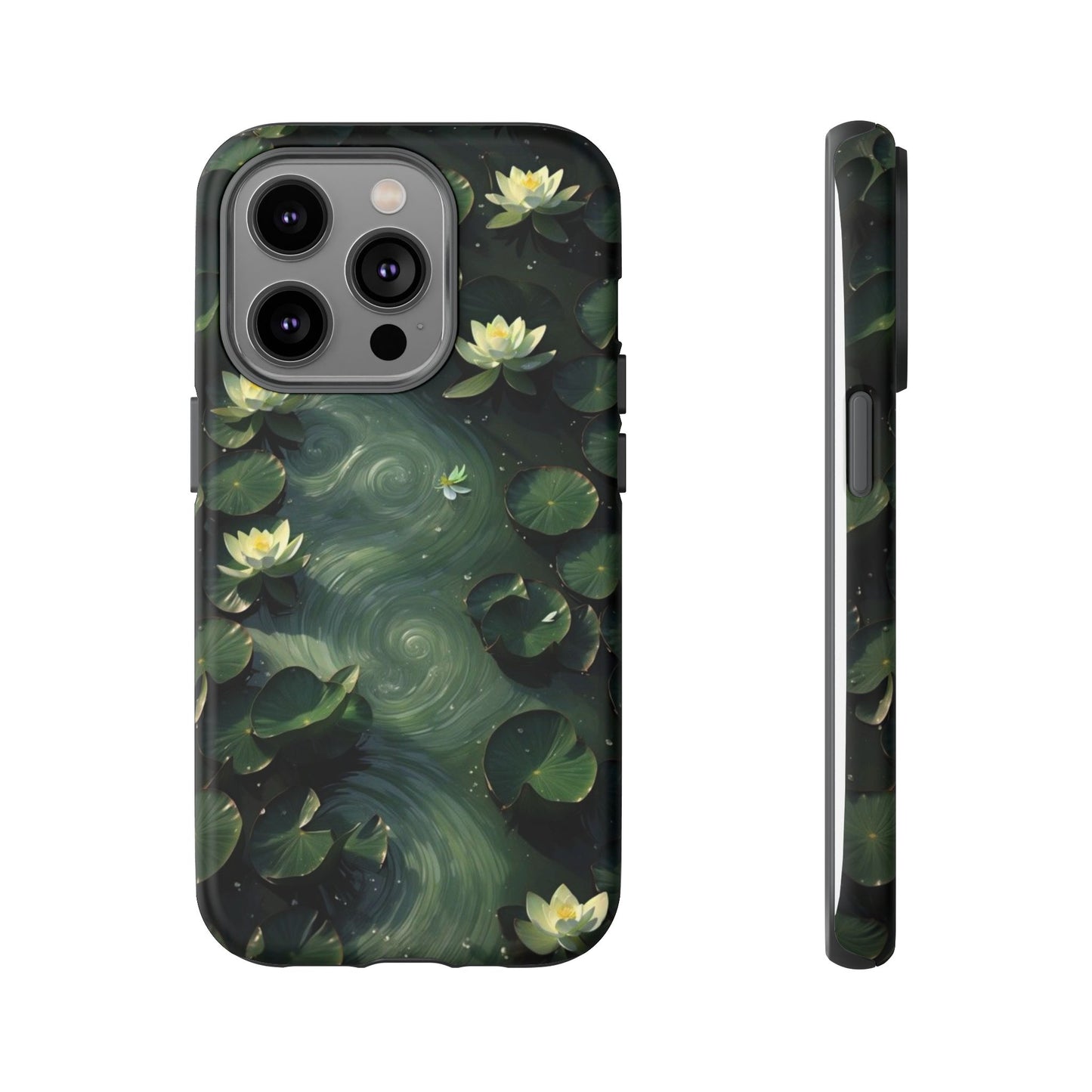 Lilypad Swirls iPhone Case