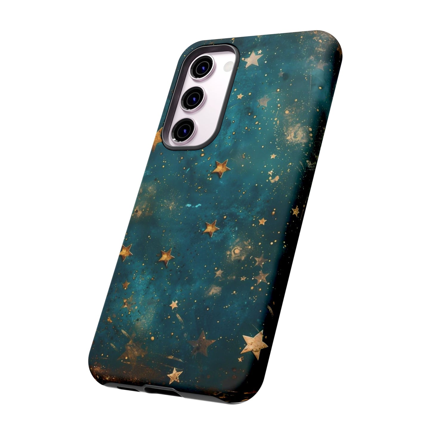 Celestial Gold Stars iPhone Case