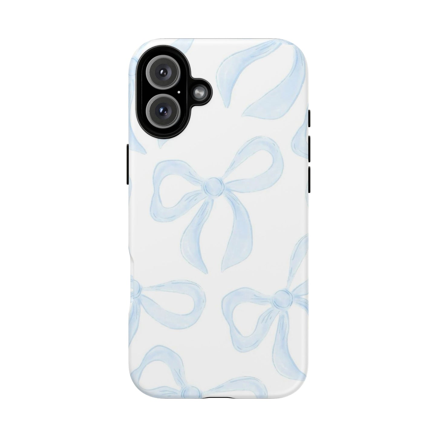 Blue Coquette Bow iPhone Case