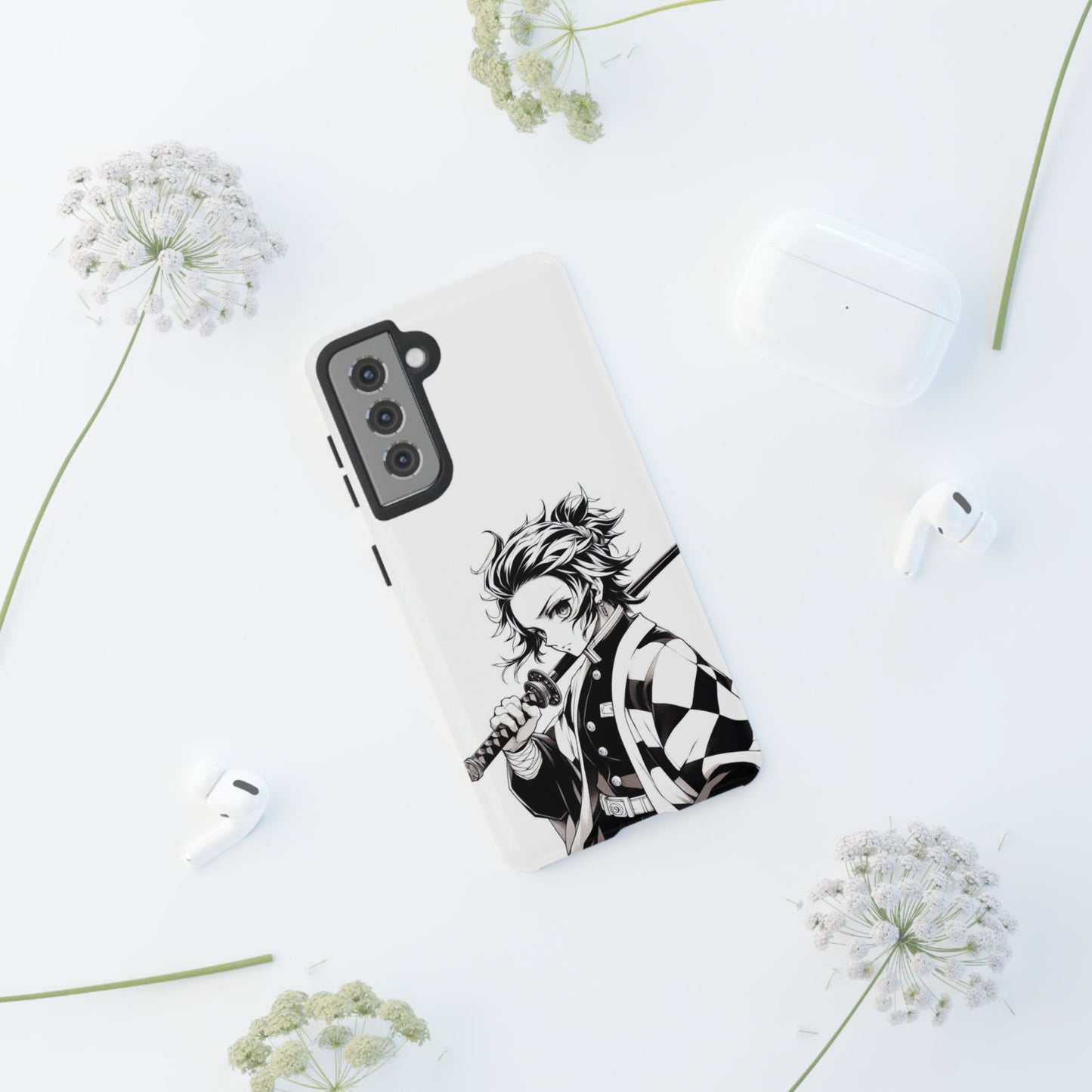 White Kamado Tanjiro Phone Case