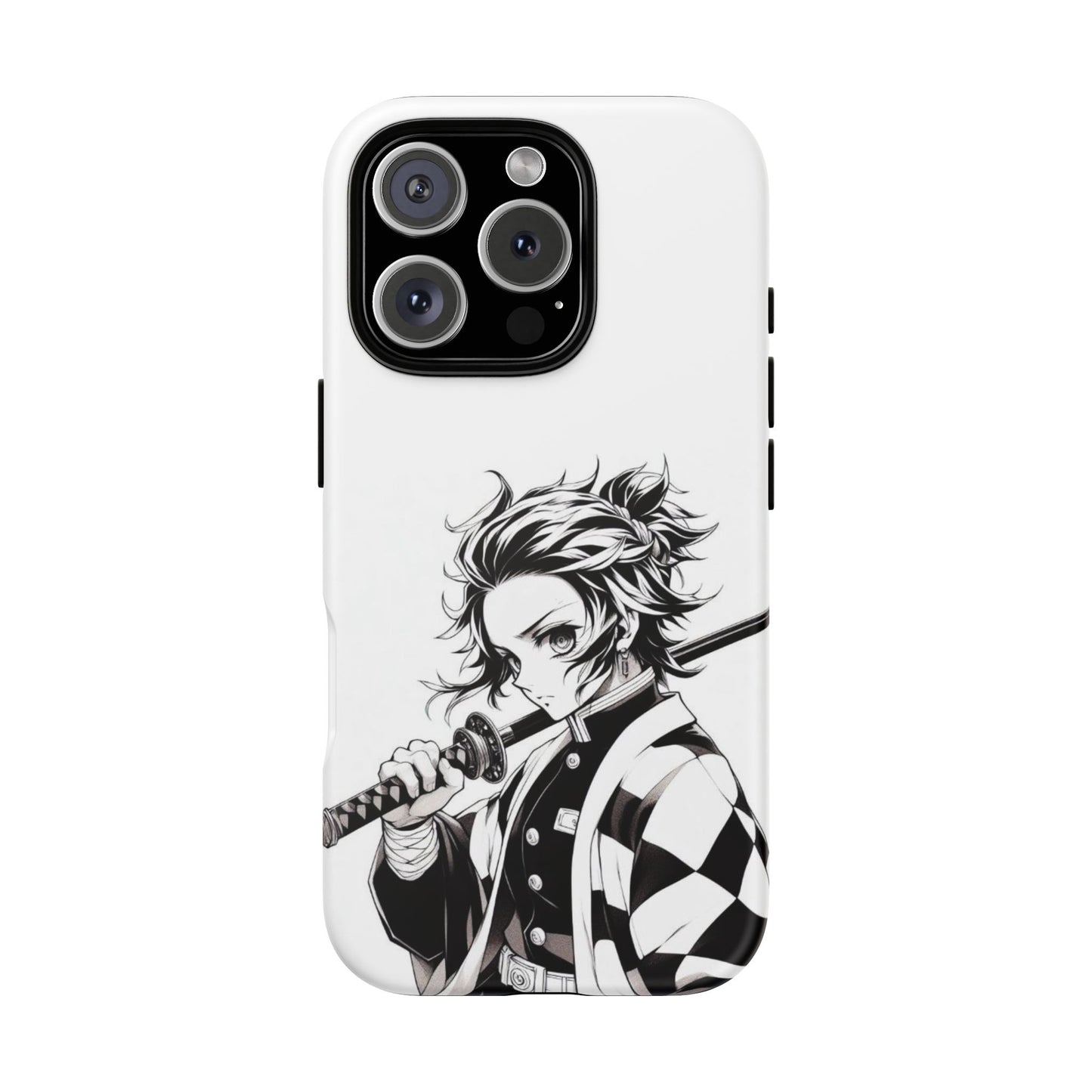 White Kamado Tanjiro Phone Case