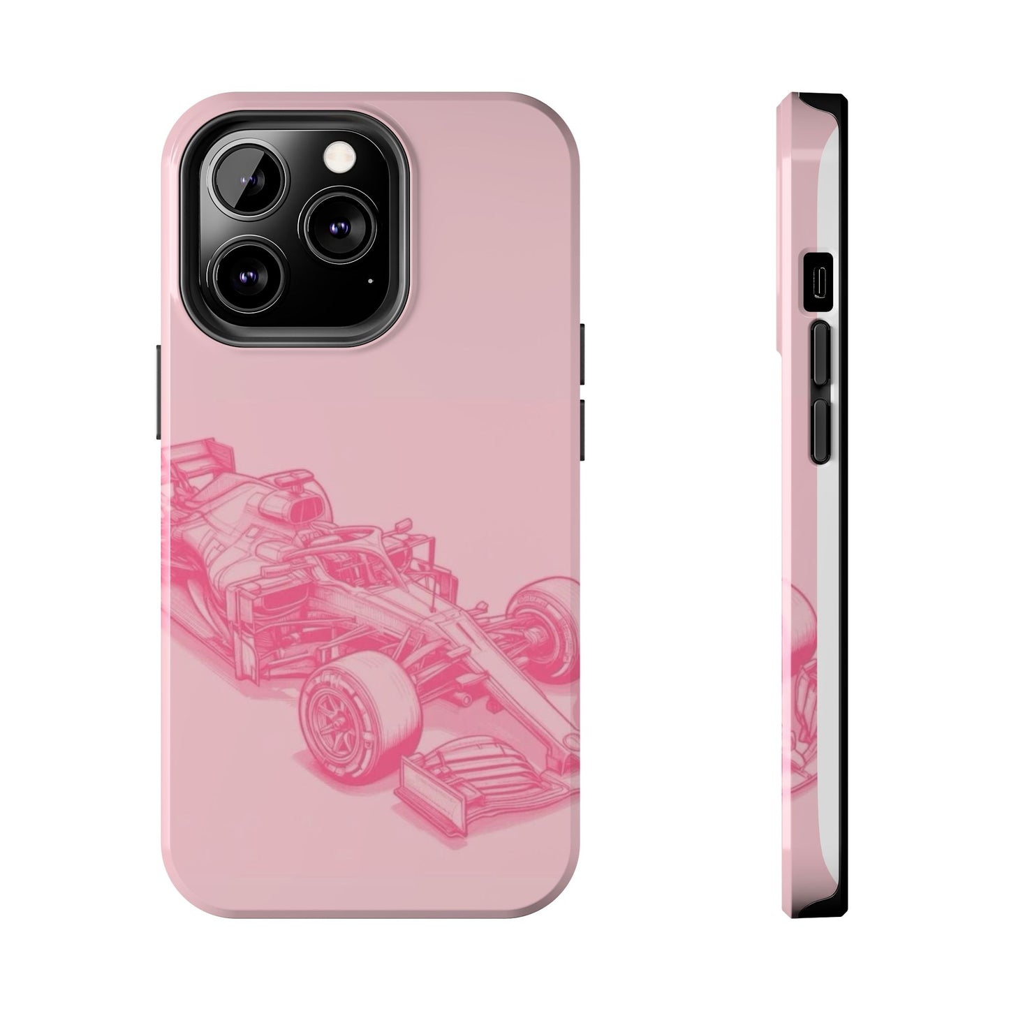 Pink Racecar iPhone Case