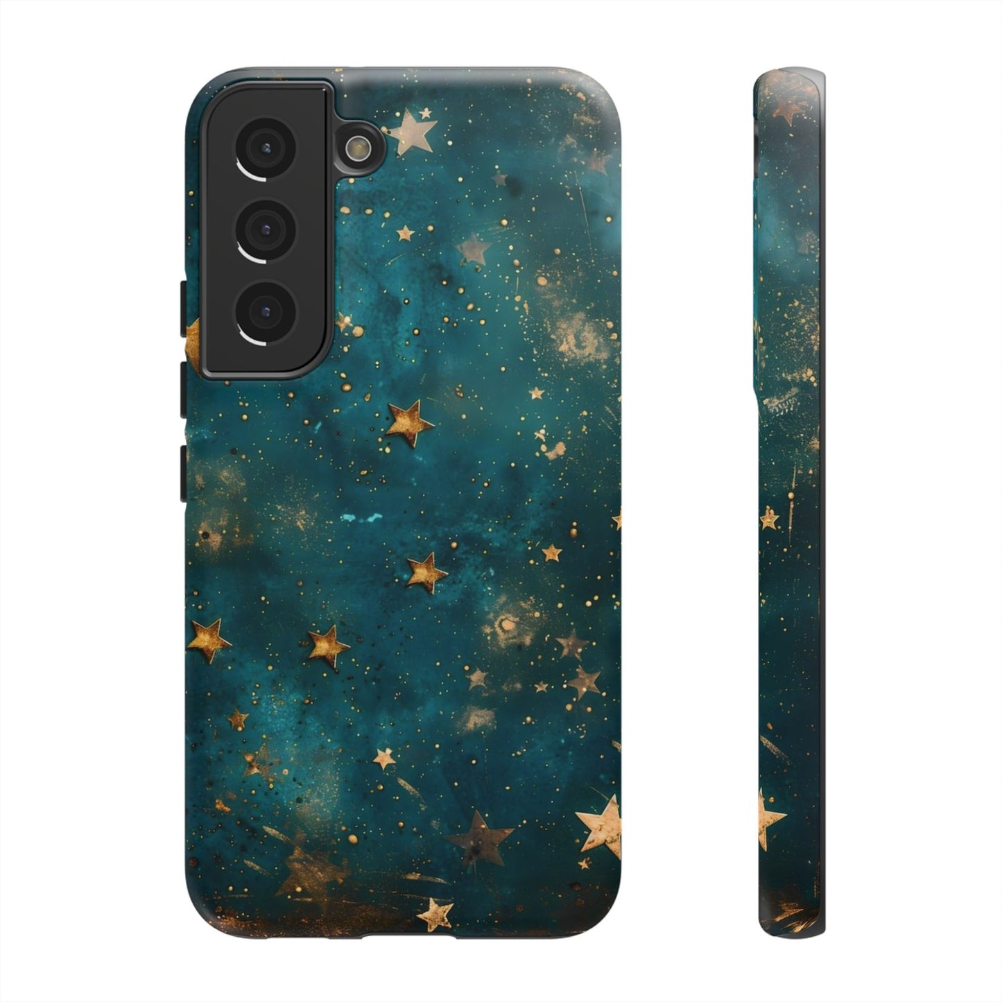 Celestial Gold Stars iPhone Case