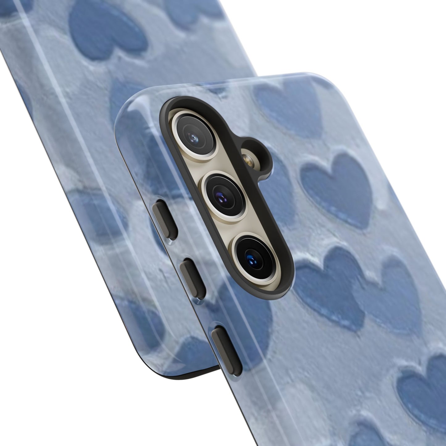 Blue Heart Chalk Wall Phone Case