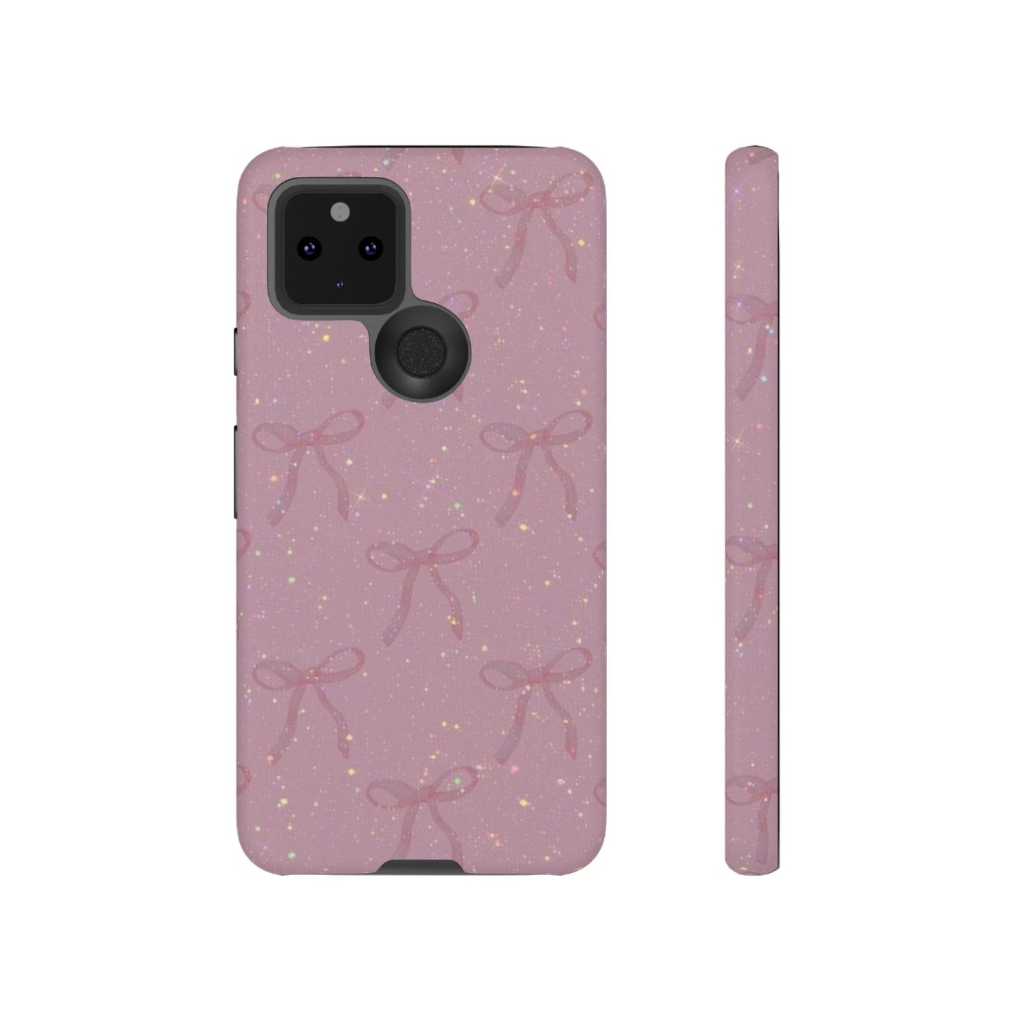 Pink Sparkly Bow Phone Case