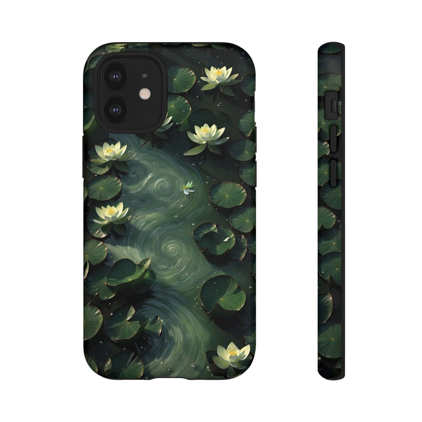 Lilypad Swirls iPhone Case