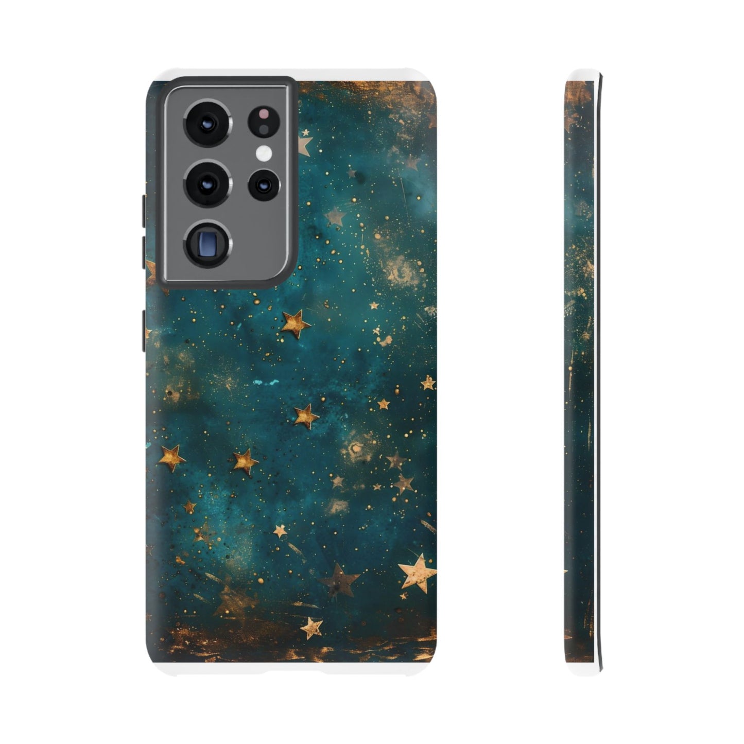 Celestial Gold Stars iPhone Case