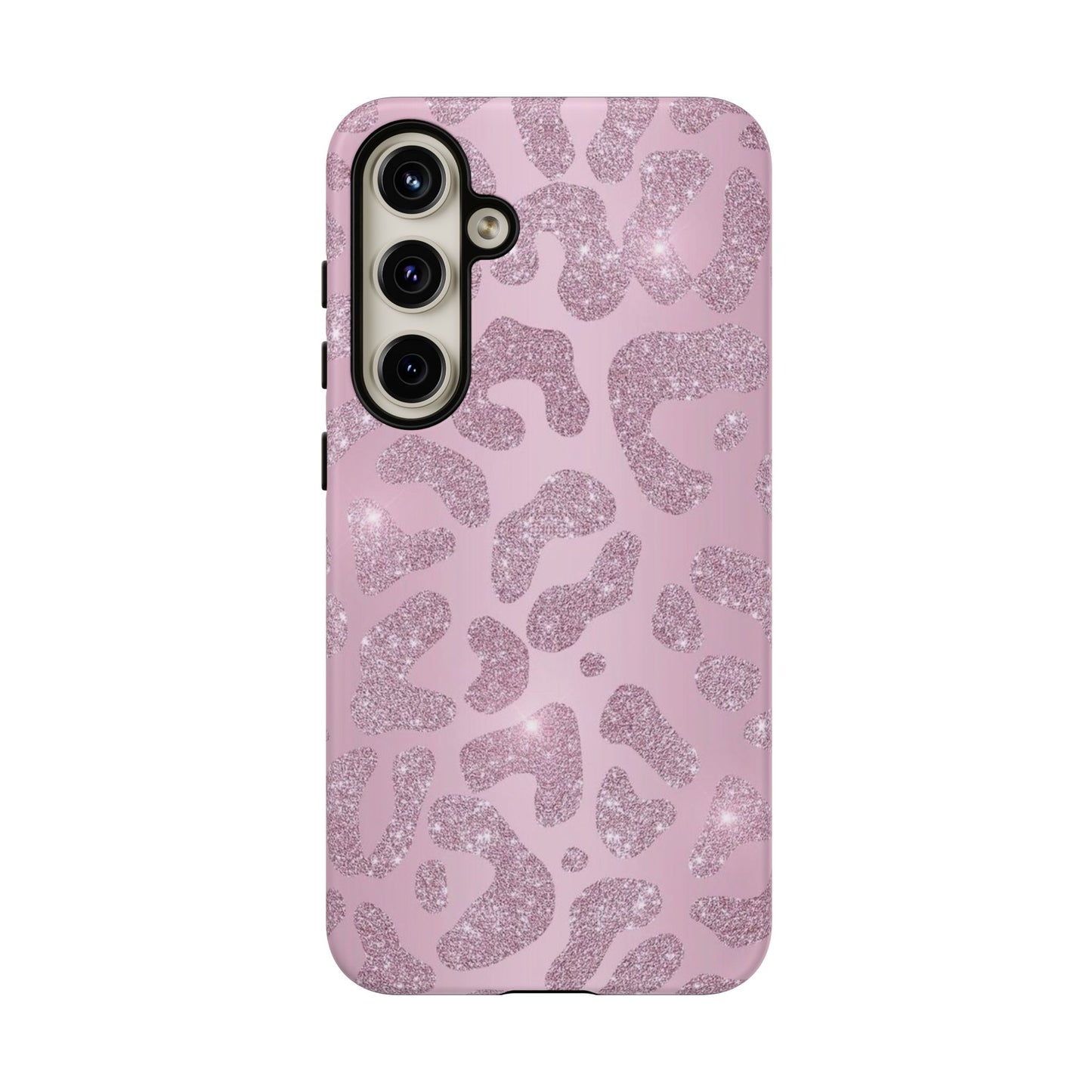 Pink Glitter Cheetah iPhone Case