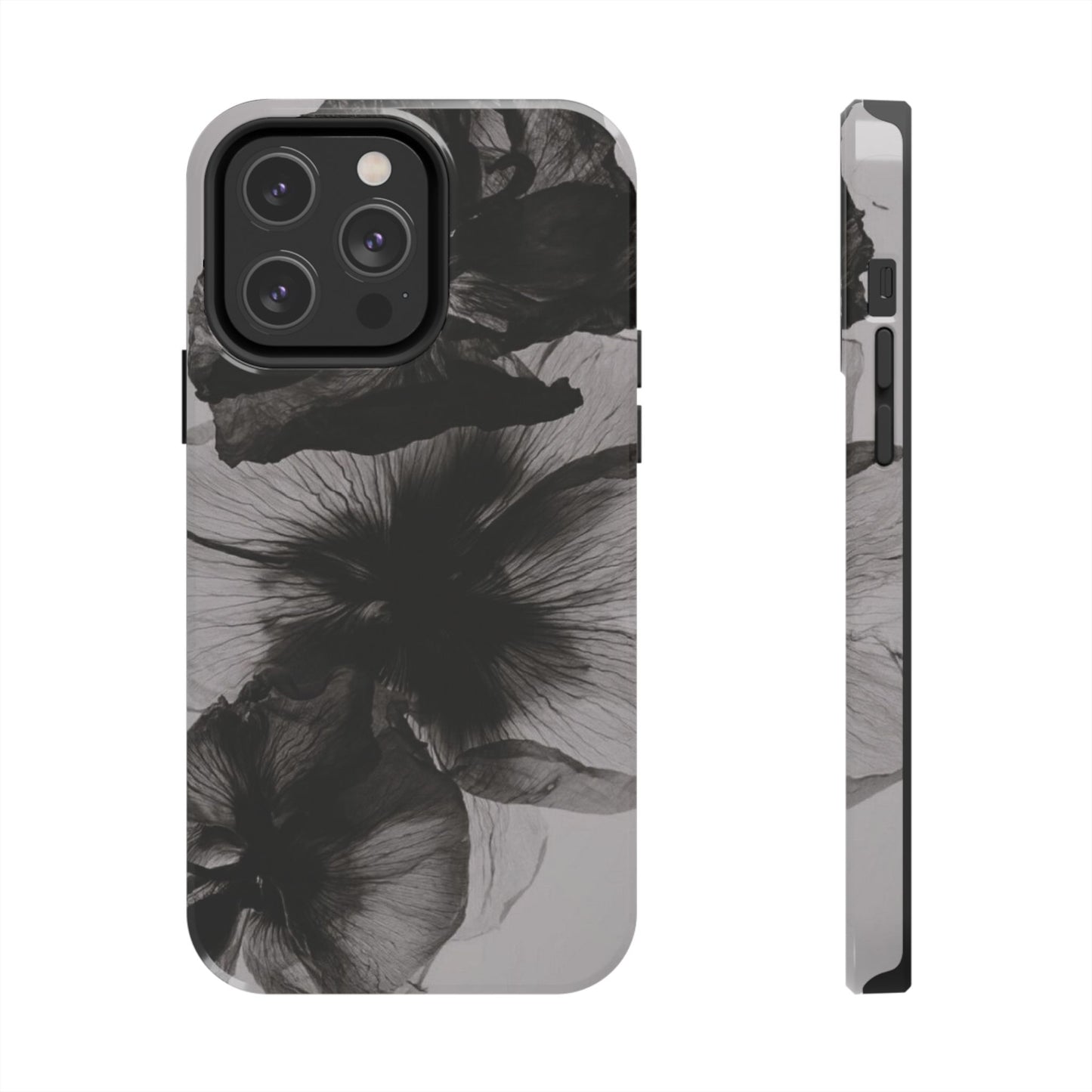 Black & White Floral iPhone Case