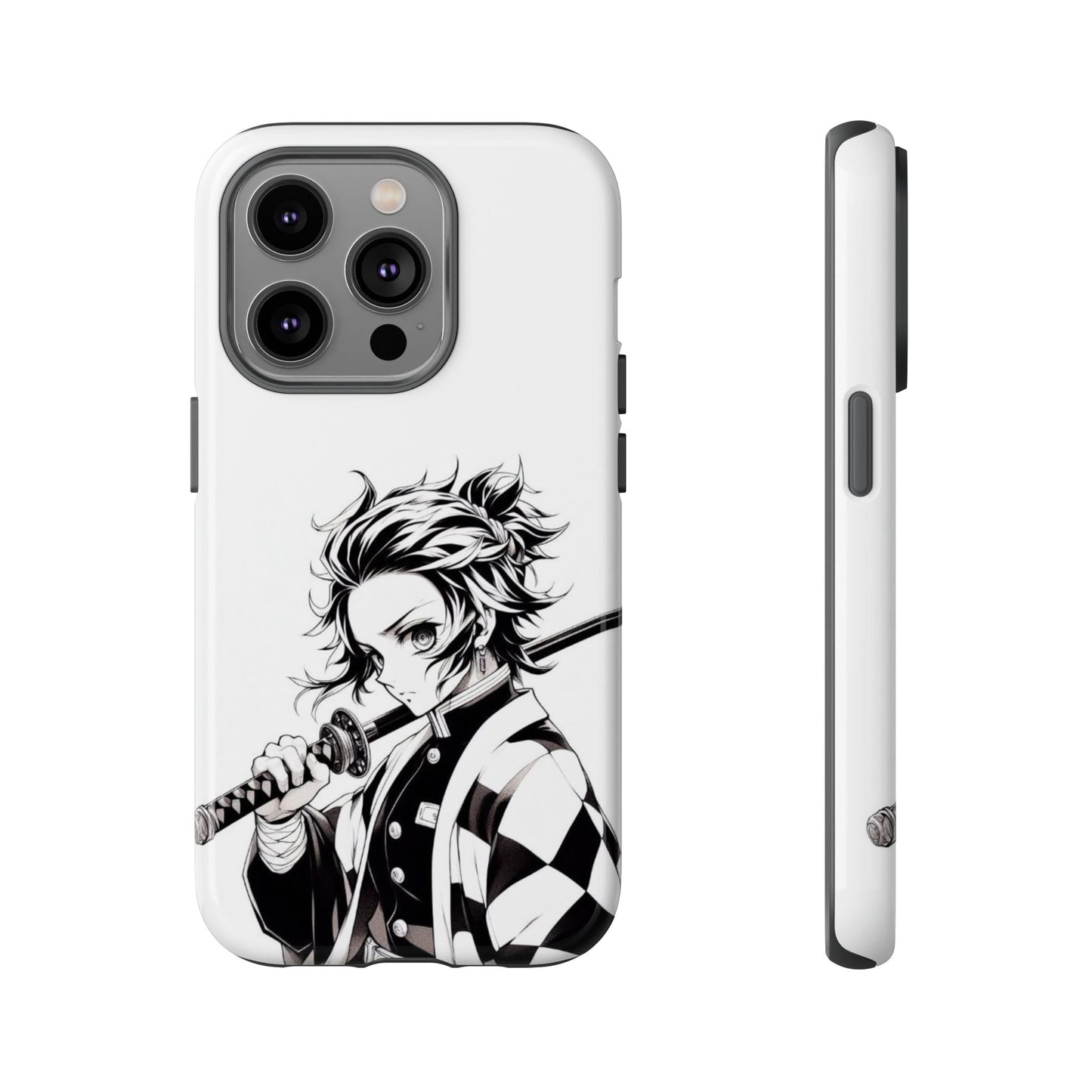 White Kamado Tanjiro Phone Case