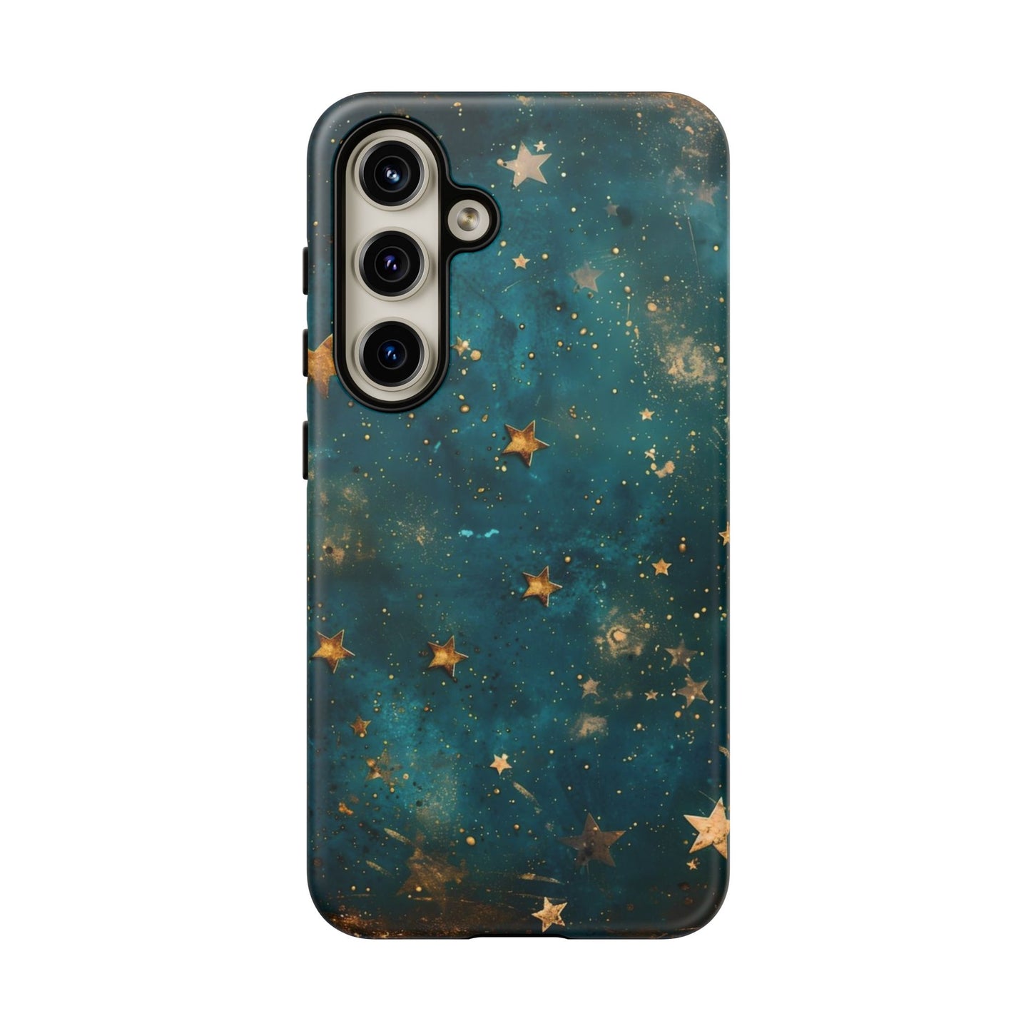 Celestial Gold Stars iPhone Case