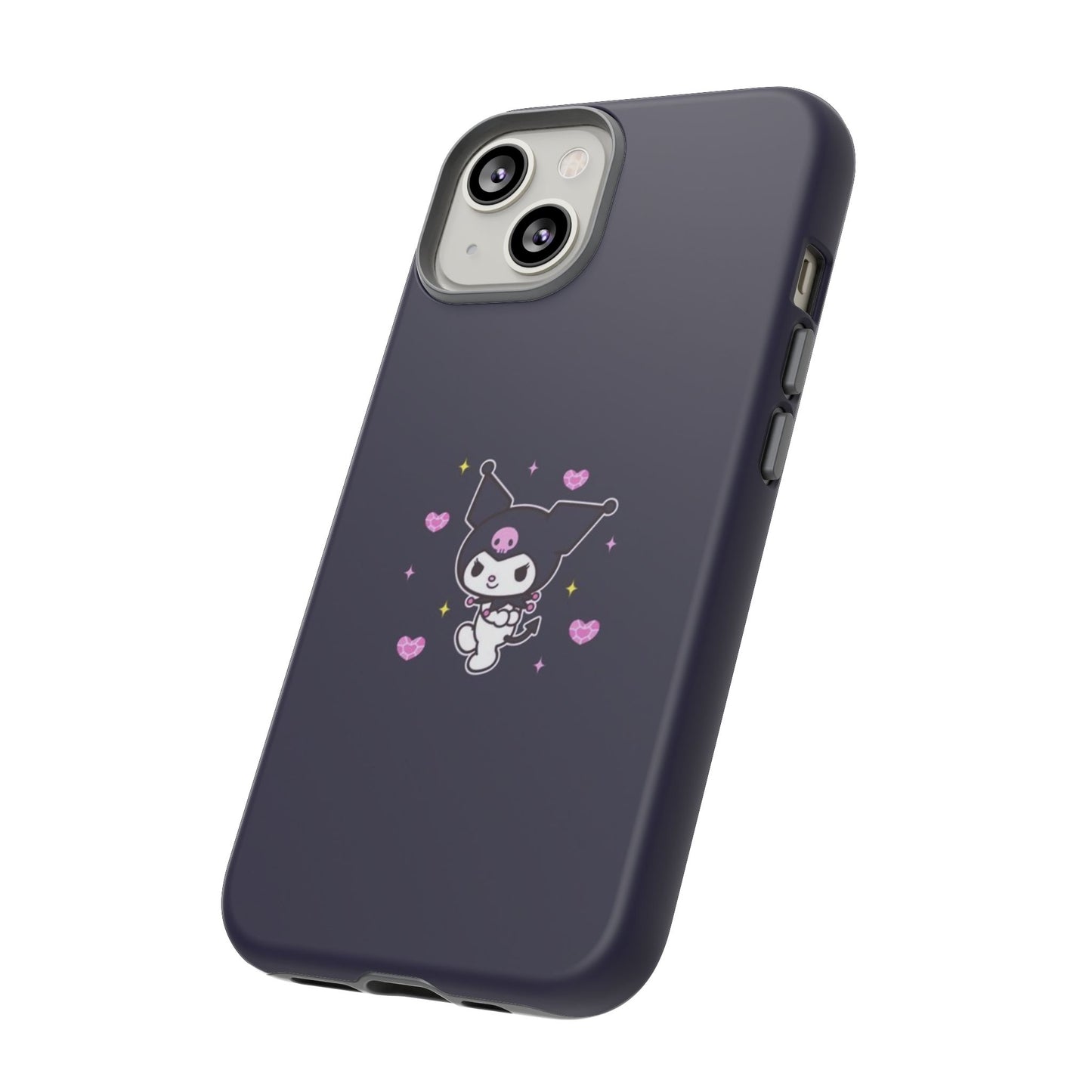 Navy Kuromi Hearts Phone Case