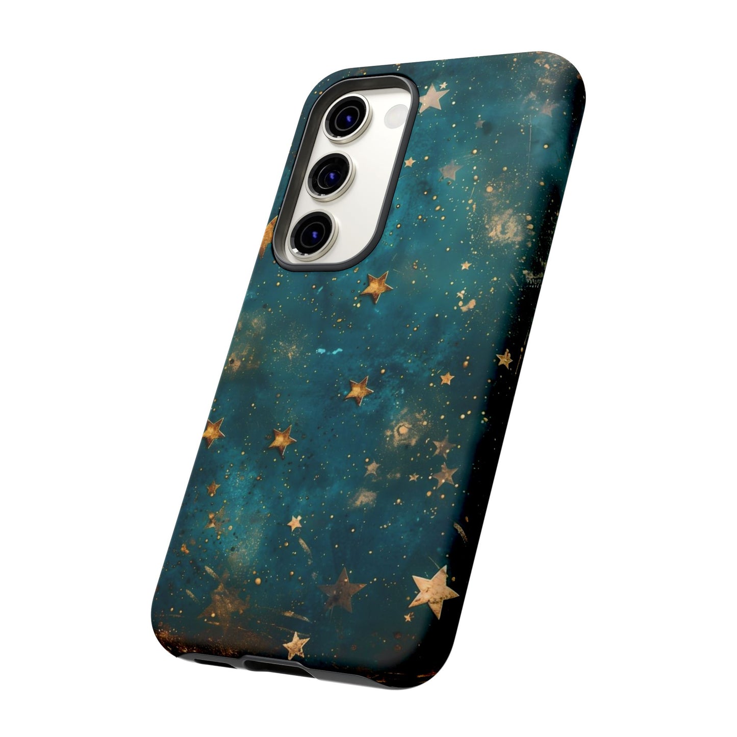 Celestial Gold Stars iPhone Case