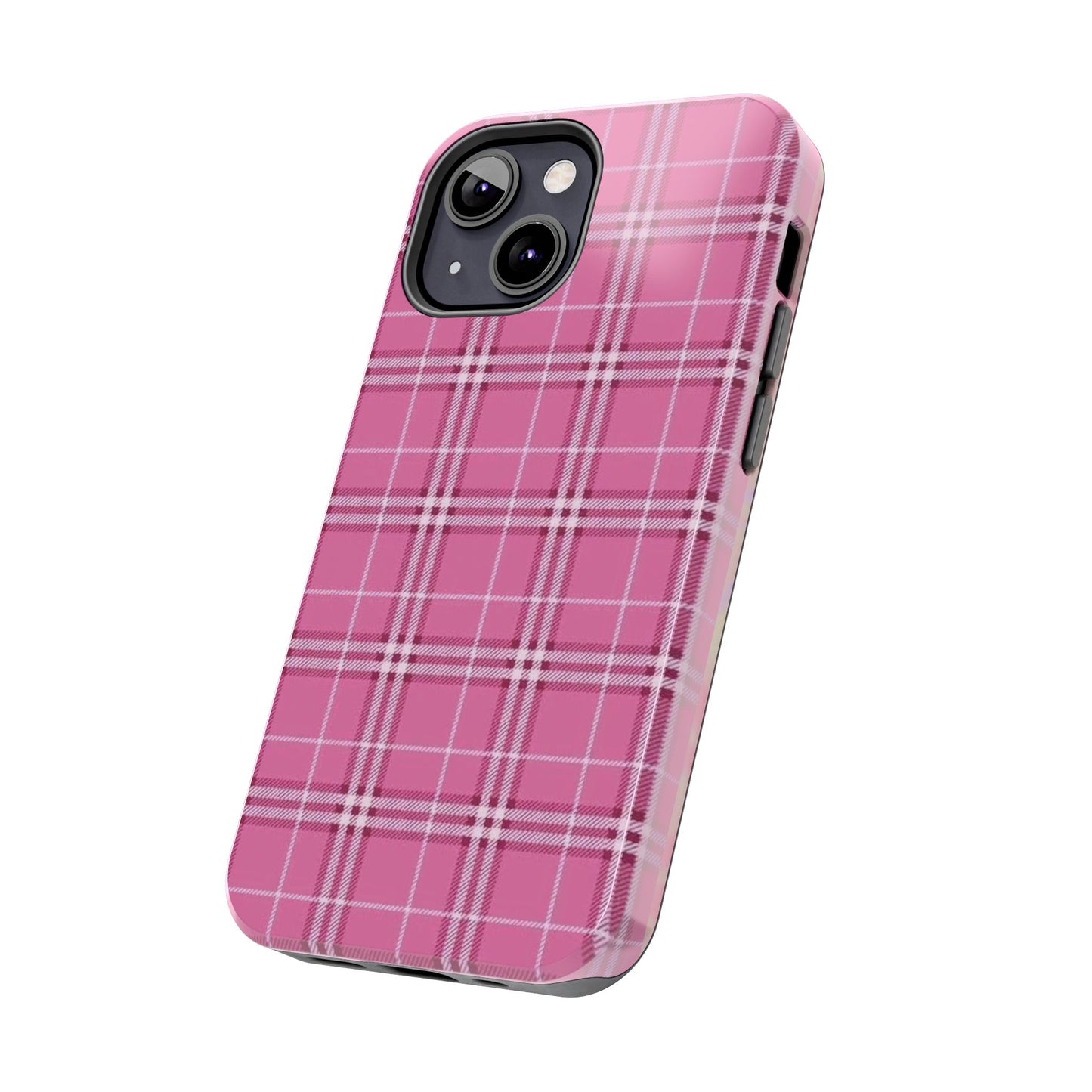 Pink Plaid iPhone Case