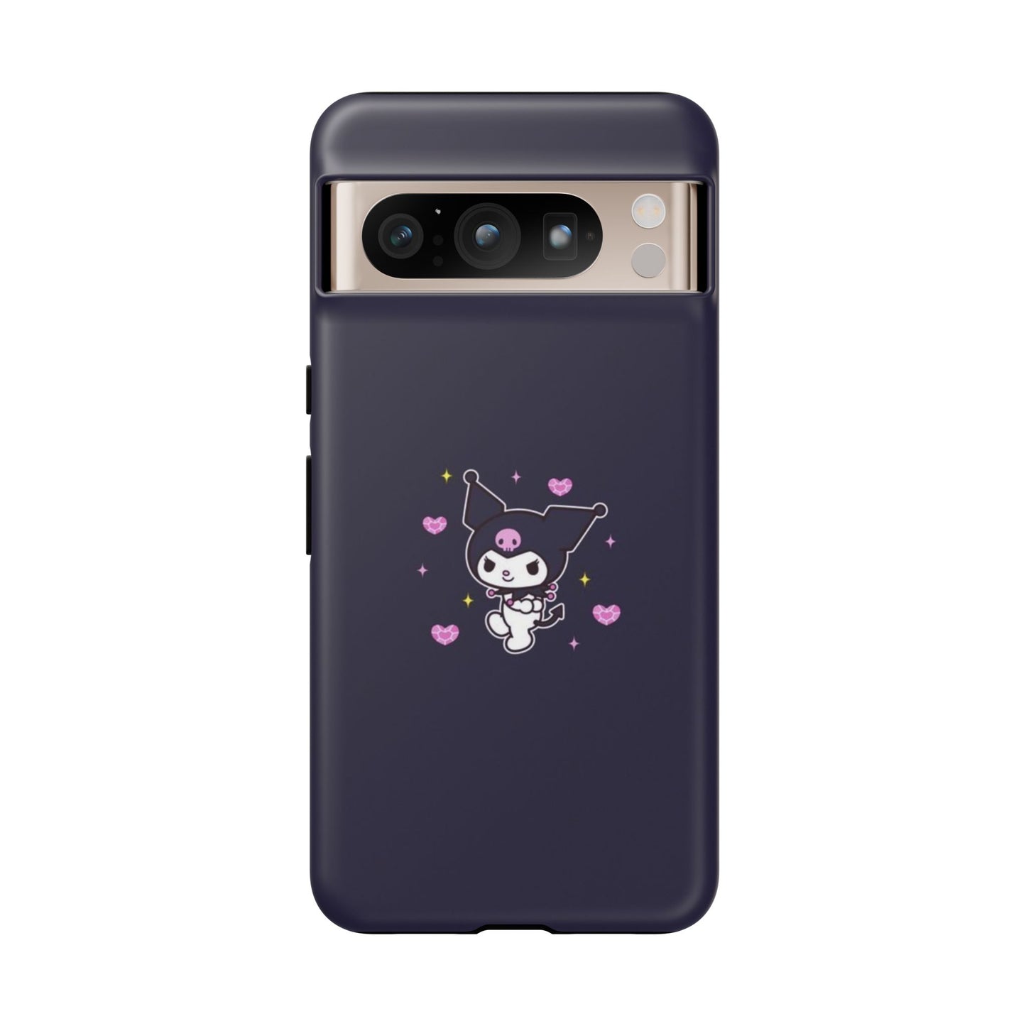 Navy Kuromi Hearts Phone Case