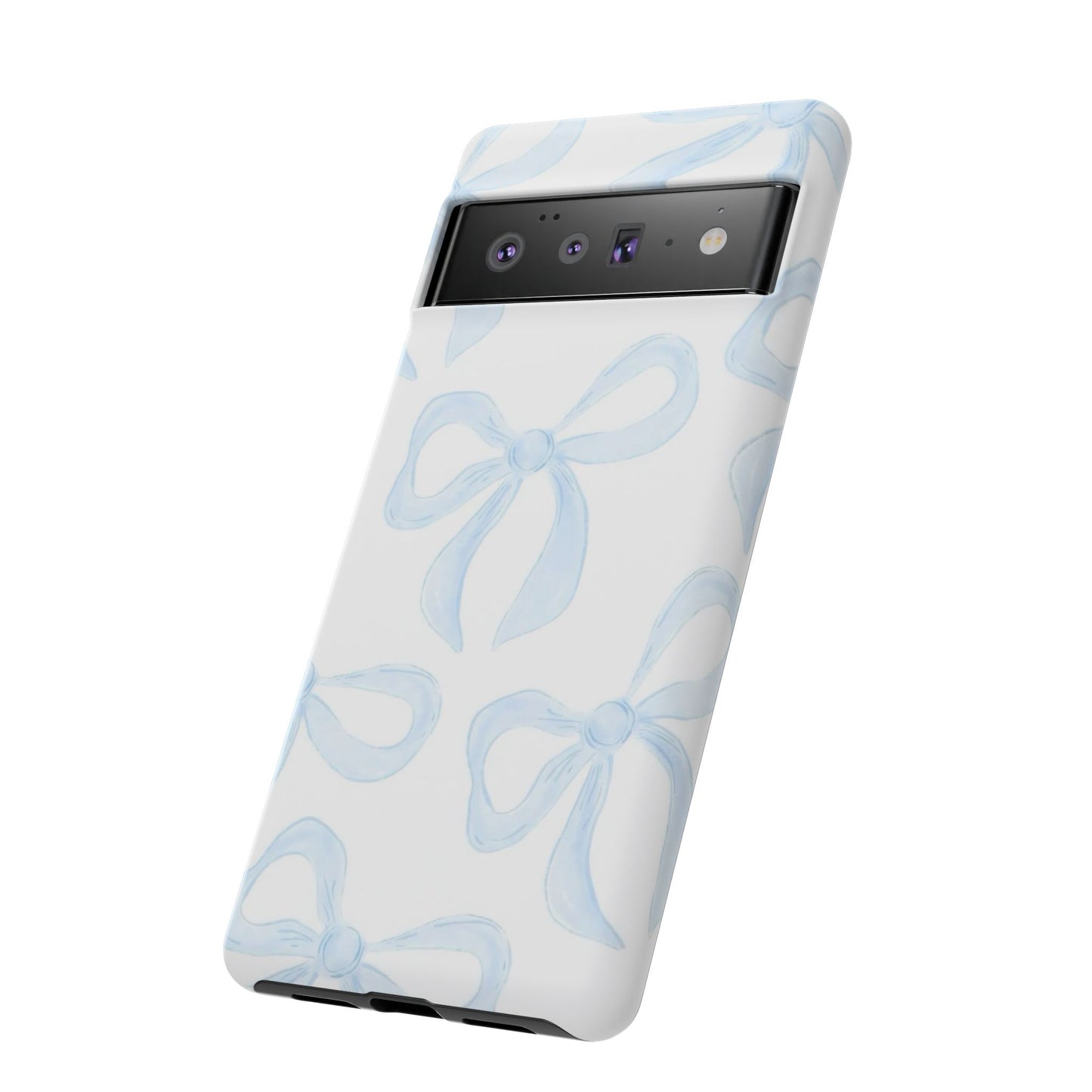 Blue Coquette Bow iPhone Case